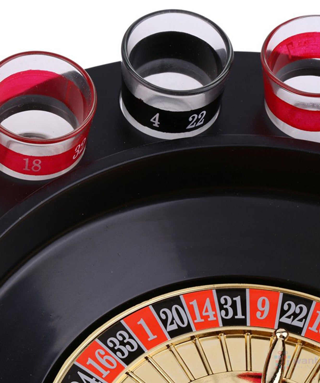 Ruleta de Shots con 16 Vasos - Juego de Beber Estilo Casino